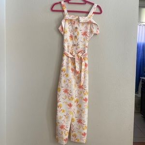 Girls size 16 floral romper